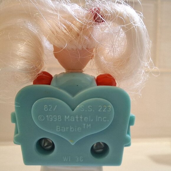 1998 Mattel Kelly Barbie High Chair McDonalds Moves Happy Meal Hair Burger Toy - Picture 4 of 8
